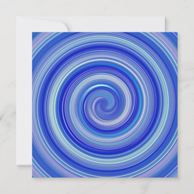 Espiral azul brillante (Anverso)