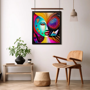 Espiral de arte Ai para resumen de mujer
