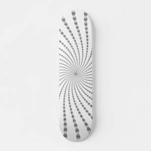 Espiral de Calaveras: Skateboard Personalizado: Fo