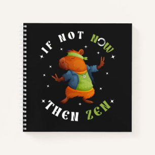 Espiral de cuaderno de sketchbook Hippie Capybara