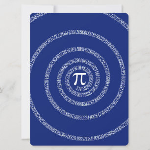 Espiral de diseño para Pi en azul marino