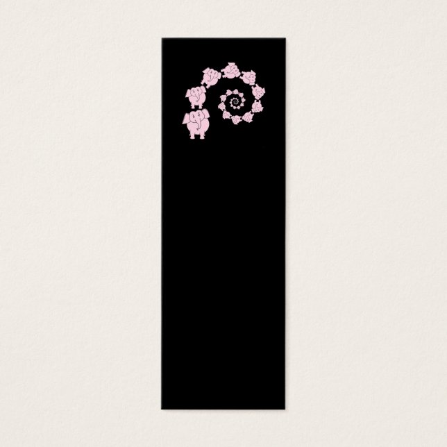 Espiral de elefantes rosados. (Frente)