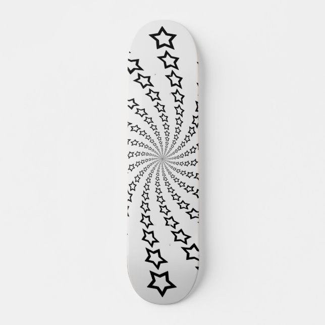 Espiral de estrellas: Estrellas negras: Skateboard (Anverso )