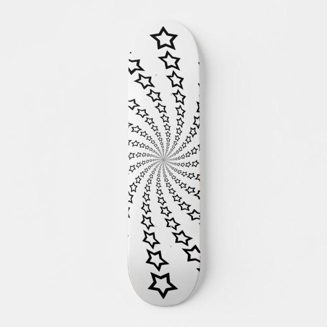 Espiral de estrellas: Estrellas negras: Skateboard (Anverso )