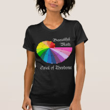 Espiral de Teodoro Hermosa camiseta de matemáticas