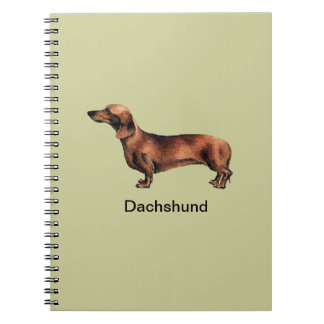 Espiral del perro del Dachshund - cuaderno