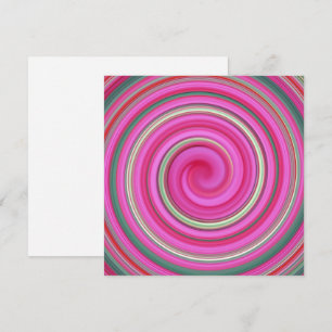 Espiral rosa y verde