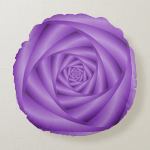 Espiral violeta de almohada redonda