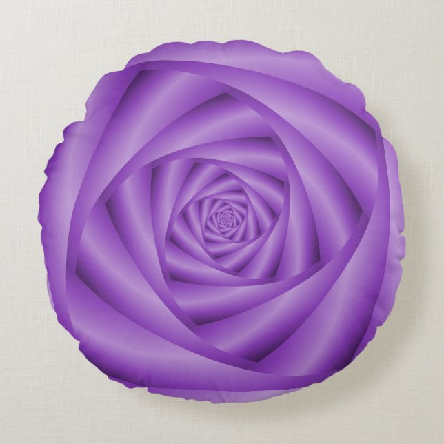 Espiral violeta de almohada redonda (Anverso)