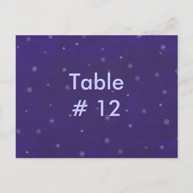 Espirales blancas en azul, postales del número de  (Anverso)