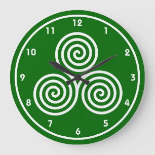 Espirales celtas Diseñar reloj de pared