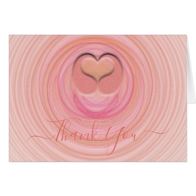 Espirales de Pastel Chic Corazón Personalizado en  (Anverso (Horizontal))
