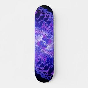 Espirales moradas y azules: Patineta