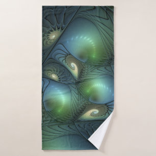 Espirales Verde azulado Beige Verde Resumen arte f