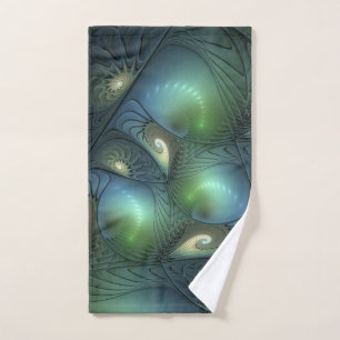Espirales Verde azulado Beige Verde Resumen arte f