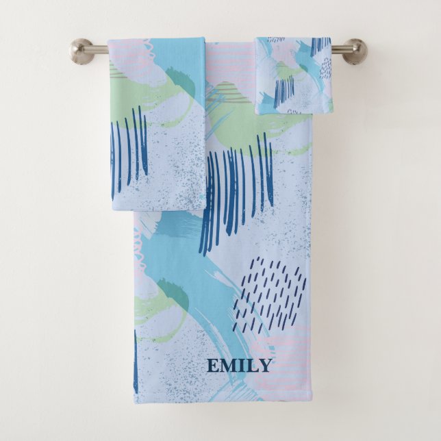 Espirales y líneas geométricas coloridas (In situ)