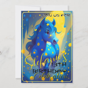 Espíritu colorido Pony 30 Invitación de cumpleaños
