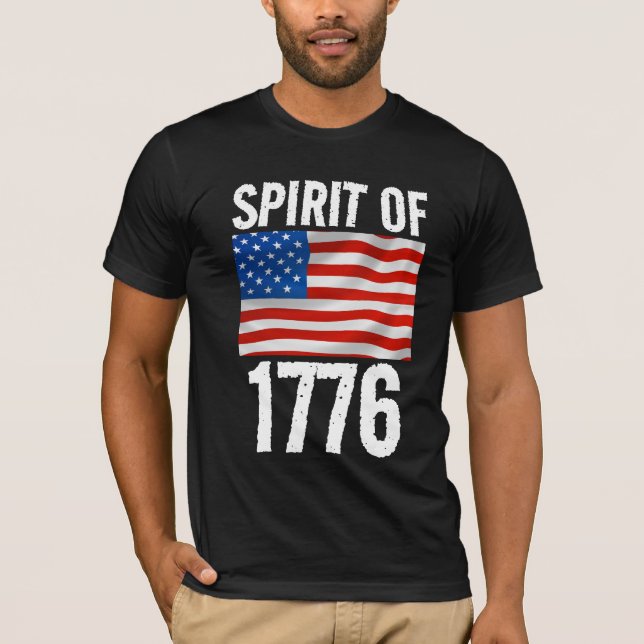 ESPÍRITU DE 1776 CAMISETAS PATRIOTAS (Anverso)