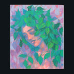 Espíritu de árbol seco verde deja arte de fantasía<br><div class="desc">Impresión metalizado con pintura de fantasía colorida, Espíritu de árbol forestal - secyad. Hermosa mujer con hojas de abedul verdes y violetas como pelo. Fantasía / arte surrealista, retrato imaginario. Pintura pastoral, pastas blandas sobre papel, 43 x 49 cm, 2020 © Clipso-Callipso / Julia Khoroshikh www.clipsocallipso.art #clipsocallipso #fantasyart #imaginaryportrait #surreal...</div>