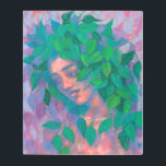Espíritu de árbol seco verde deja arte de fantasía<br><div class="desc">Impresión metalizado con pintura de fantasía colorida, Espíritu de árbol forestal - secyad. Hermosa mujer con hojas de abedul verdes y violetas como pelo. Fantasía / arte surrealista, retrato imaginario. Pintura pastoral, pastas blandas sobre papel, 43 x 49 cm, 2020 © Clipso-Callipso / Julia Khoroshikh www.clipsocallipso.art #clipsocallipso #fantasyart #imaginaryportrait #surreal...</div>