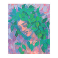 Espíritu de árbol seco verde deja arte de fantasía