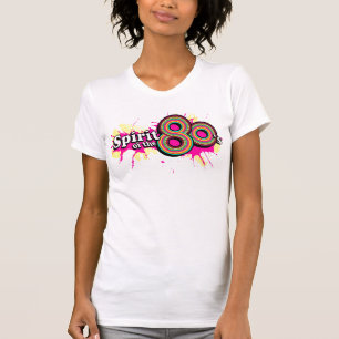 "Espíritu de los 80" camiseta de logo multi-rosa p