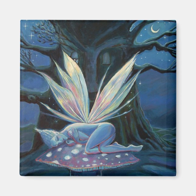 Espíritu de madera, imán de arte feroz (Frente)