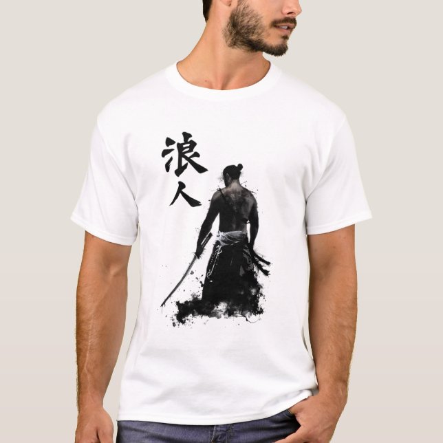 Espíritu de Samurai | Camiseta de arte tradicional (Anverso)