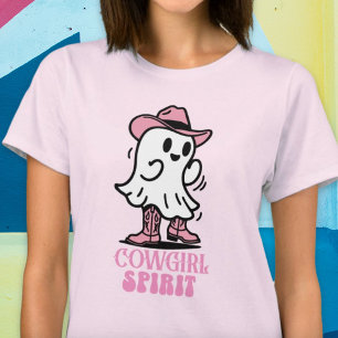 Espíritu de vaca Halloween Corta Camisa Fantasma O