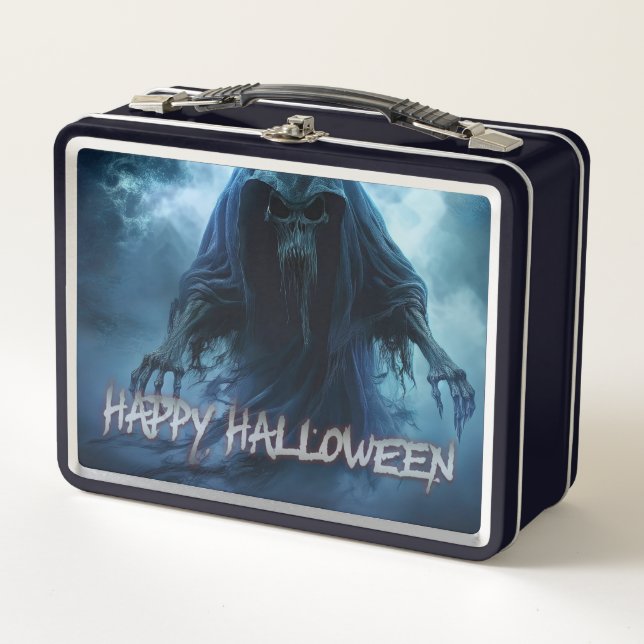Espíritu negro en un paisaje infernal - Halloween (Anverso)