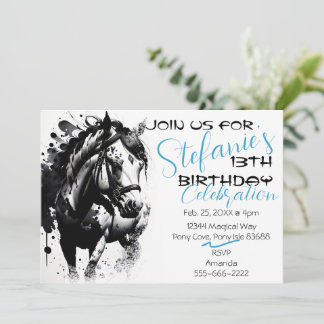 Espíritu Pony 1 Invitación de cumpleaños