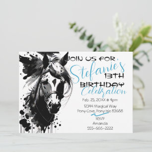 Espíritu Pony 3 Invitación de cumpleaños