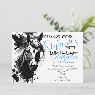 Espíritu Pony 3 Invitación de cumpleaños