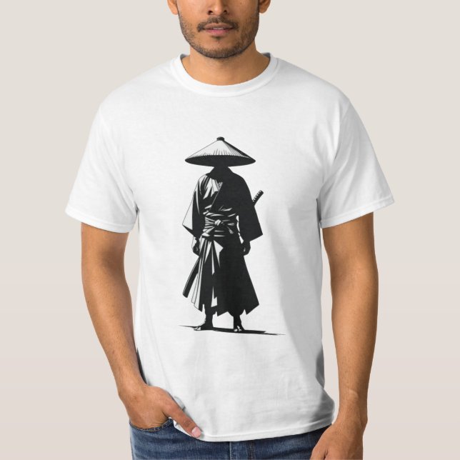 Espíritu Ronin - Camiseta Minimalista de Samurái (Anverso)