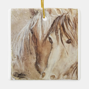 "Espíritu Salvaje" Adorno de Cerámica de Mustang