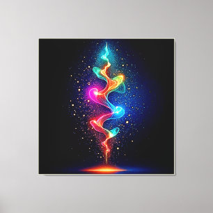 Espíritu Vibrante: Arte de Remolino de Energía Neo