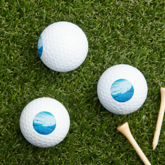 Esplash de agua en las bolas de golf