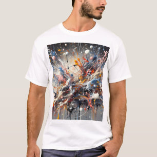 Esplash de energía cósmica - Camisa artística abst
