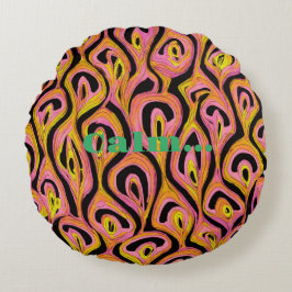 "Esplash Espectro: Cojín decorativo redondo con Mu