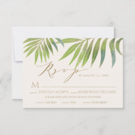 Espléndida invitación a bodas de verano RSVP