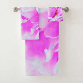 Espléndido detalle de flor de peones rosados doble