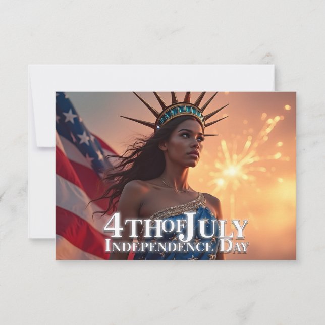 Espléndido diseño del 4 de julio - Fuegos artifici (Anverso)