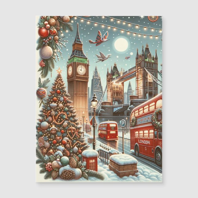 Esplendor festivo de Londres - Coche navideño vibr (Anverso)