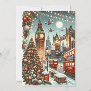 Esplendor Navideño de Londres - Tarjeta de Navidad