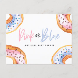 Espolvoreada con amor, donut, invitación de ducha