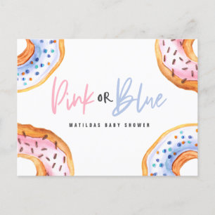 Espolvoreada con amor, donut, invitación de ducha