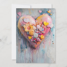 Espolvoreada con invitación de amor | Dots dulces