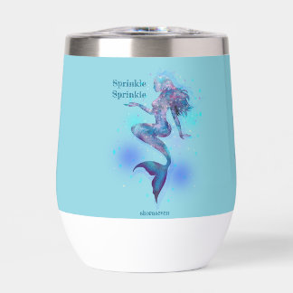 Espolvorear Sprinkle Mermaid Wine Tumbler
