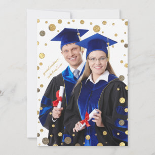Espolvoreo de confetti en invitación a la fotograf