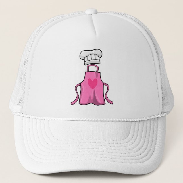 Esponja de cocina y gorra de cocina con corazón (Anverso)